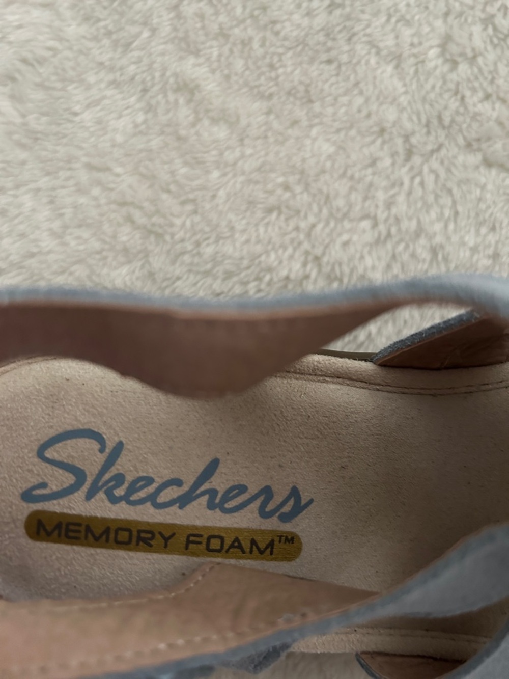 Skechers Women's Sky Blue Wedge Slingback Sandals - Picture 5 of 5